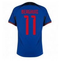 Camiseta Países Bajos Steven Berghuis #11 Segunda Equipación Replica Mundial 2022 mangas cortas